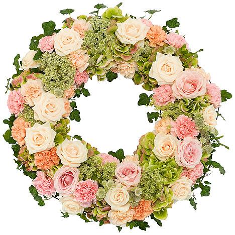 Peach and Pink wreath