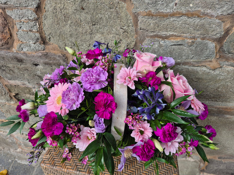 Pink and Mauve Basket